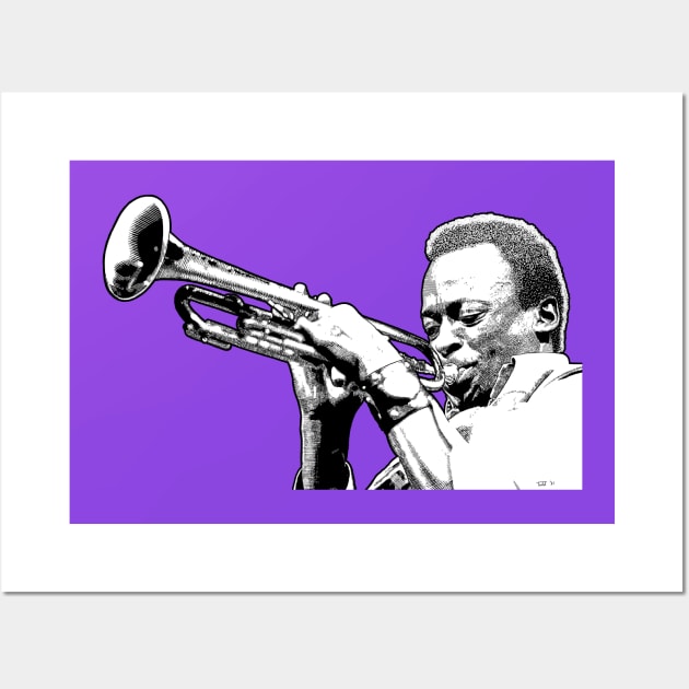 Miles Davis Variation Wall Art by Zippy's House of Mystery